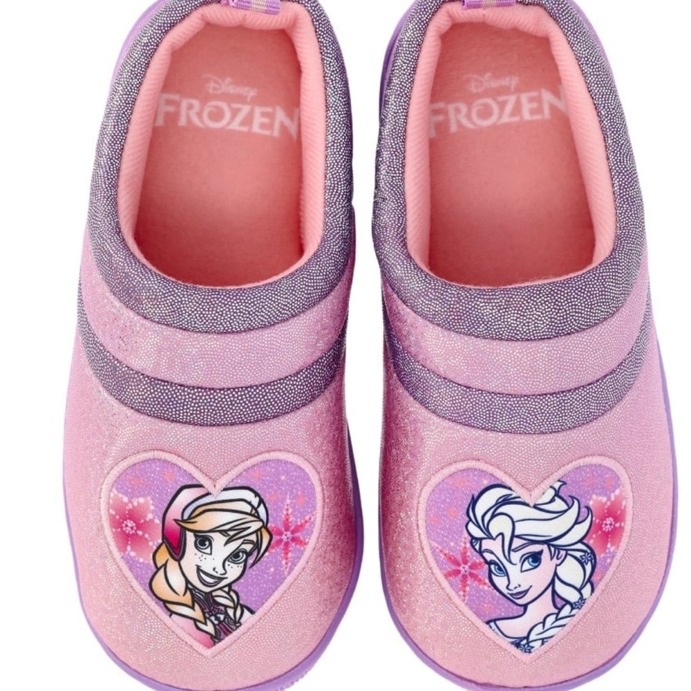 Disney Frozen Pink and Purple Kids' Slippers